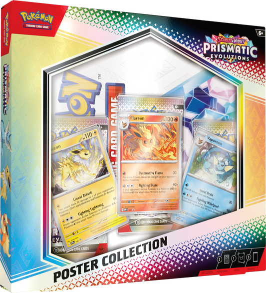 Pokémon Scarlet & Violet Prismatic Evolutions Poster Collection Pre-Order