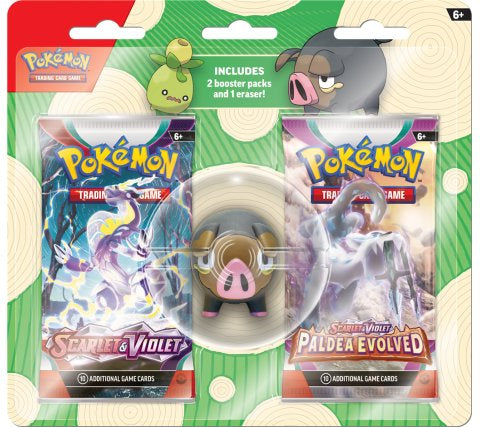 Pokemon Back to School Eraser Blister (Max 20 Per Klant)